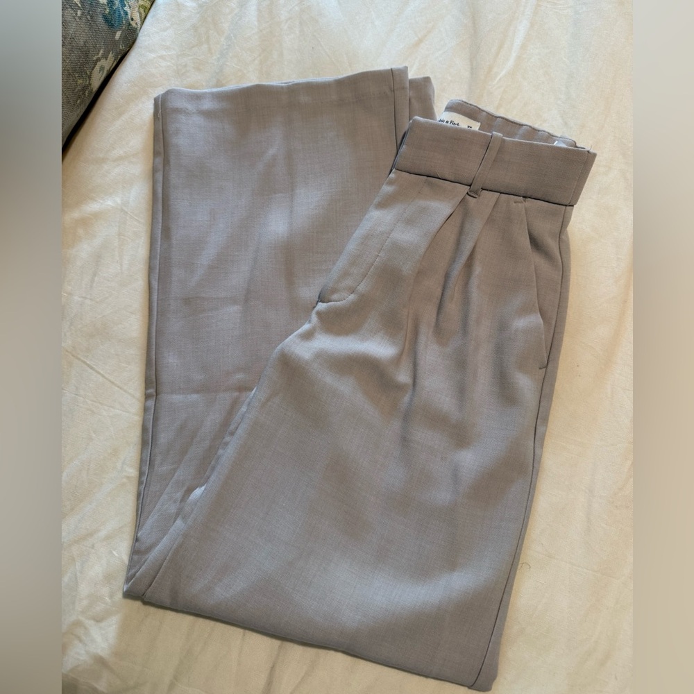 Abercrombie & Fitch Sloane Beige/Taupe Tailored Pants